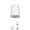 Trebonn SPLITGLASS ORIGINAL Set da 2 bicchieri da vino bianco 28cl (senza stelo) - blue