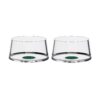 Trebonn SPLITGLASS ORIGINAL Set di 2 bicchieri da acqua/coppa champagne 25cl (senza stelo) - green