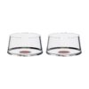Trebonn SPLITGLASS ORIGINAL Set di 2 bicchieri da acqua/coppa champagne 25cl (senza stelo) - red