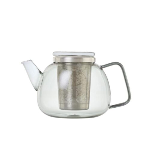 AdHoc YUNA teiera in vetro borosilicato con filtro - grigio chiaro