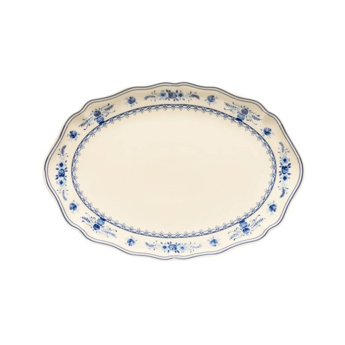 costa-nova-vila-piatto-ovale-32cm-beige-blue-1.jpg Costa Nova VILA Piatto ovale 32cm - beige-blue