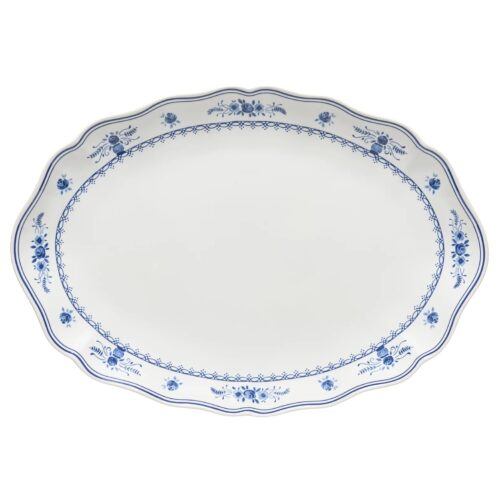 Costa Nova VILA Piatto ovale 40cm - white-blue