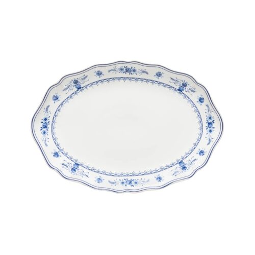 Costa Nova VILA Piatto piano ovale 32cm - white-blue