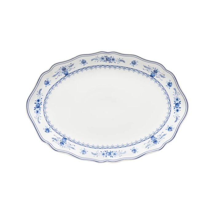 costa-nova-vila-piatto-piano-ovale-32cm-white-blue-1.jpg Costa Nova VILA Piatto piano ovale 32cm - white-blue