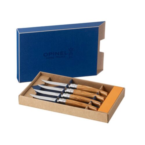 opinel-set-4-coltelli-premium-manico-ulivo-1.jpg OPINEL Set 4 coltelli PREMIUM manico ulivo