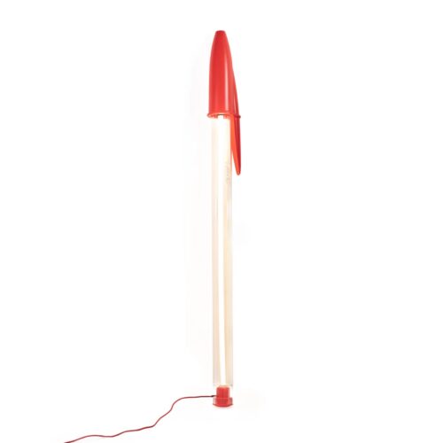Seletti BIC LAMP Lampada a ded iconica - trasparente/rosso
