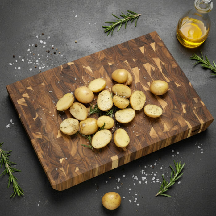 STF ST.3050 Stolf Tagliere in TEAK END GRAIN 50x35x5cm
