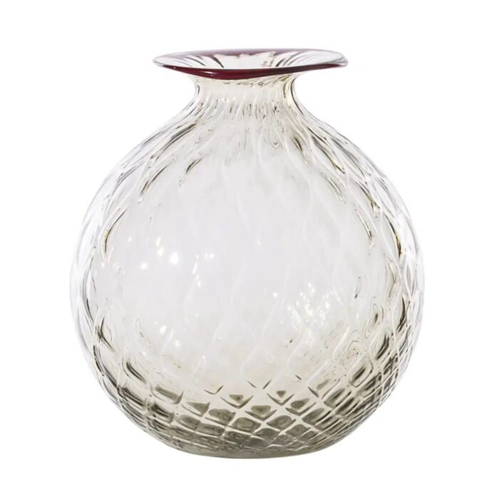 venini-balloton-vaso-monofiore-100.14-talpa-filo-rosso-1.jpeg Venini BALLOTON Vaso monofiore 100.14 - talpa filo rosso