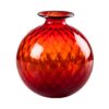 venini-balloton-vaso-monofiore-100.16-rosso-filo-verde-1.jpg Venini BALLOTON Vaso monofiore 100.16 - rosso filo verde