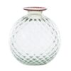 venini-balloton-vaso-monofiore-100.18-verde-rio-filo-rosso-1.jpeg Venini BALLOTON Vaso monofiore 100.18 - verde rio filo rosso