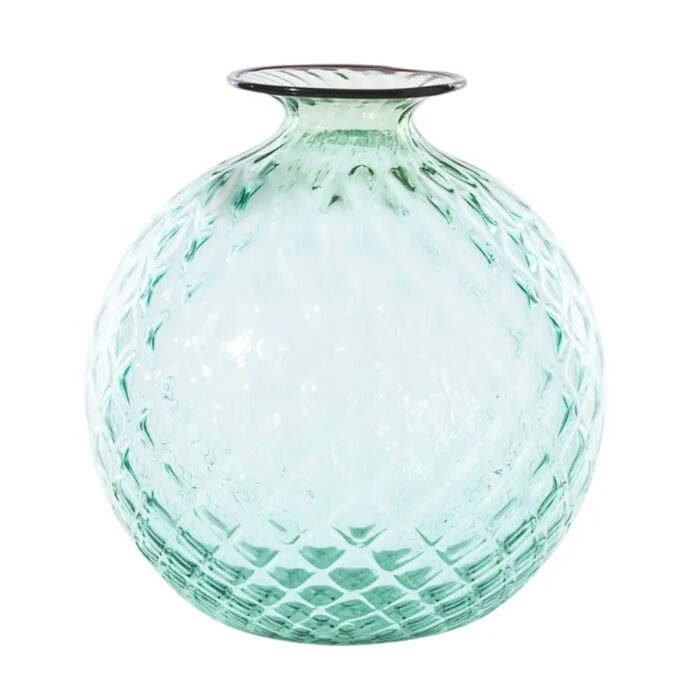 venini-balloton-vaso-monofiore-100.29-verde-menta-filo-rosso-1.jpeg Venini BALLOTON Vaso monofiore 100.29 - verde menta filo rosso