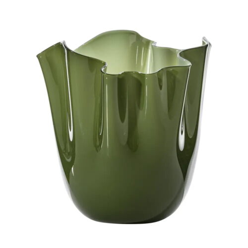 venini-fazzoletto-vaso-700.00-verde-mela-lattimo-1.jpeg Venini FAZZOLETTO Vaso 700.00 - verde mela lattimo