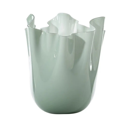 venini-fazzoletto-vaso-700.02-verde-rio-lattimo-1.jpeg Venini FAZZOLETTO Vaso 700.02 - verde rio lattimo