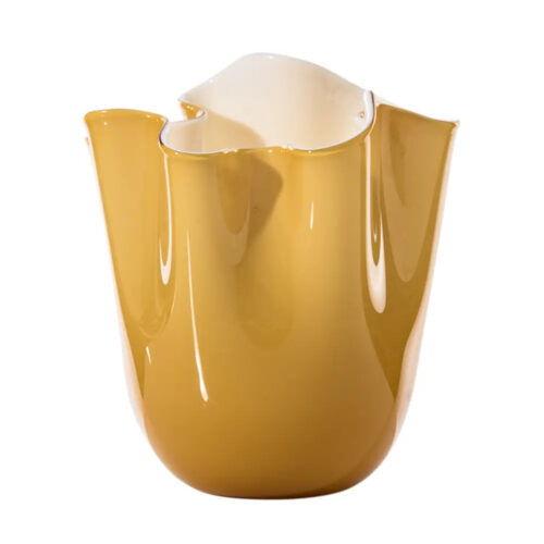 venini-fazzoletto-vaso-700.04-ambra-lattimo-1.jpeg Venini FAZZOLETTO Vaso 700.04 - ambra lattimo