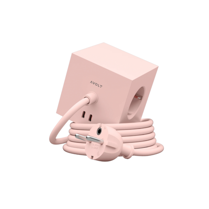 avolt-square-1-multipresa-30w-dual-usbc-con-magnete-1.8m-new-pink-1.png Avolt SQUARE 1 Multipresa 30W Dual USBC con magnete, 1.8m - new pink