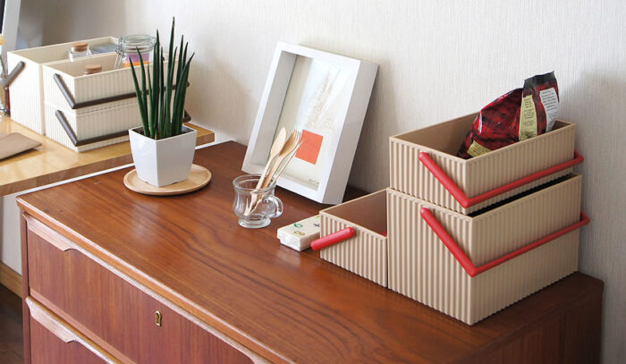 Hachiman OMNIOFFRE Contenitore S - mustard