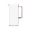 ichendorf-tube-brocca-trasparente-manico-rosa-120cl-1.jpg Ichendorf TUBE Brocca trasparente manico rosa 120cl