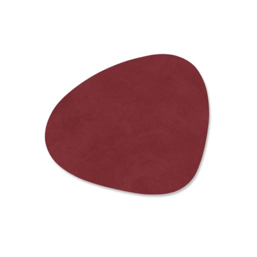 LINDDNA GLASS MATS Sottobicchiere curvo - burgundy