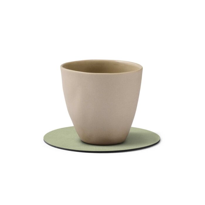 linddna-glass-mats-sottobicchiere-tondo-olive-green-2.jpg LINDDNA GLASS MATS Sottobicchiere tondo - olive green