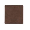 LINDDNA GLASS MATS Sottobichiere quadro  - dark brown