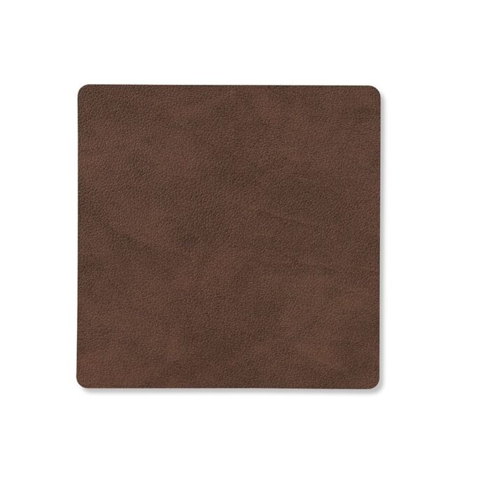 LINDDNA GLASS MATS Sottobichiere quadro  - dark brown