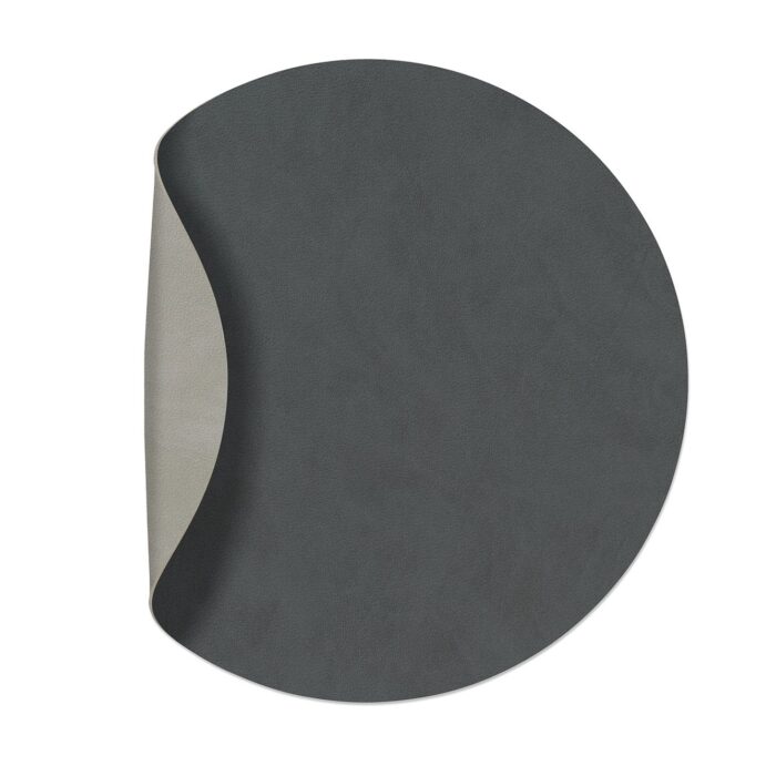 LINDDNA TABLE MATS Sottopiatto reversibile ø30cm - anthracite / light grey