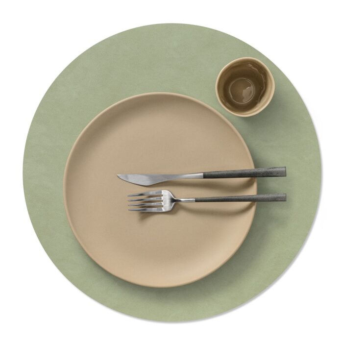 LINDDNA TABLE MATS Sottopiatto XL ø40cm - olive green