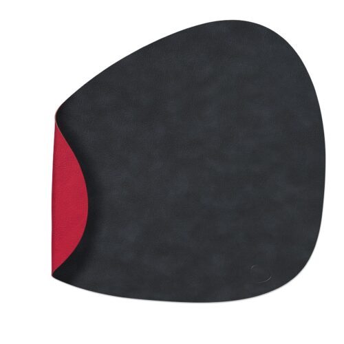 linddna-table-mats-tovaglietta-curva-reversibile-black-red-1.jpg LINDDNA TABLE MATS Tovaglietta curva reversibile - black / red