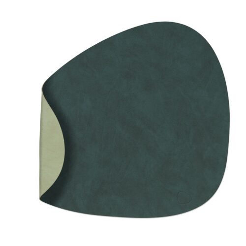 linddna-table-mats-tovaglietta-curva-reversibile-dark-green-olive-green-1.jpg LINDDNA TABLE MATS Tovaglietta curva reversibile - dark green / olive green