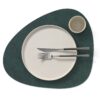 linddna-table-mats-tovaglietta-curva-reversibile-dark-green-olive-green-2.jpg LINDDNA TABLE MATS Tovaglietta curva reversibile - dark green / olive green