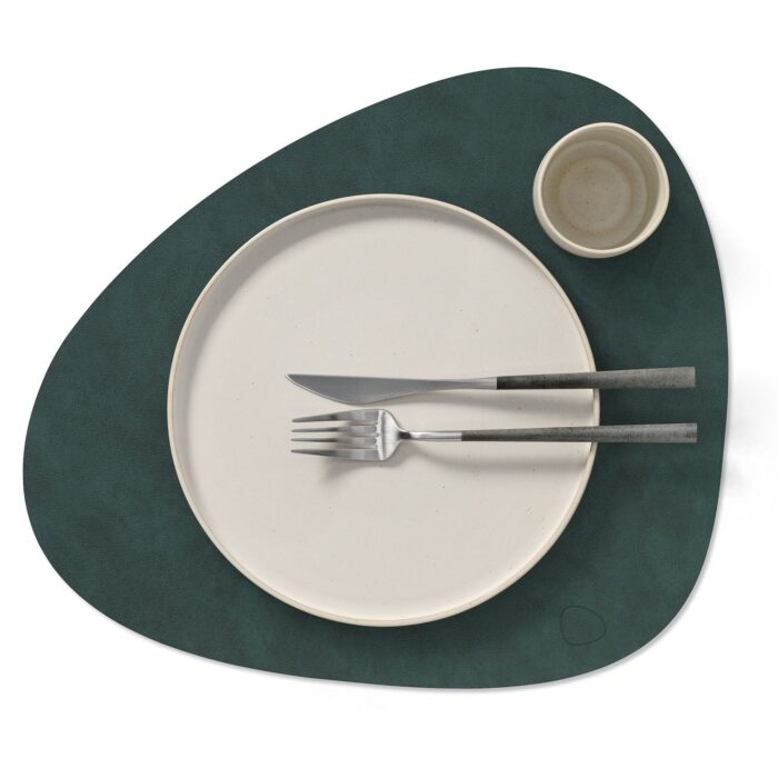 linddna-table-mats-tovaglietta-curva-reversibile-dark-green-olive-green-2.jpg LINDDNA TABLE MATS Tovaglietta curva reversibile - dark green / olive green