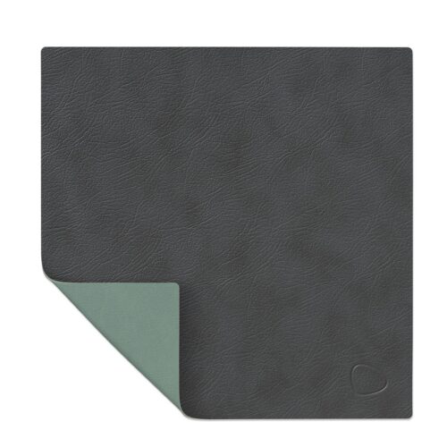 linddna-table-mats-tovaglietta-quadrata-reversibile-anthracite-pastel-green-1.jpg LINDDNA TABLE MATS Tovaglietta quadrata reversibile - anthracite / pastel green