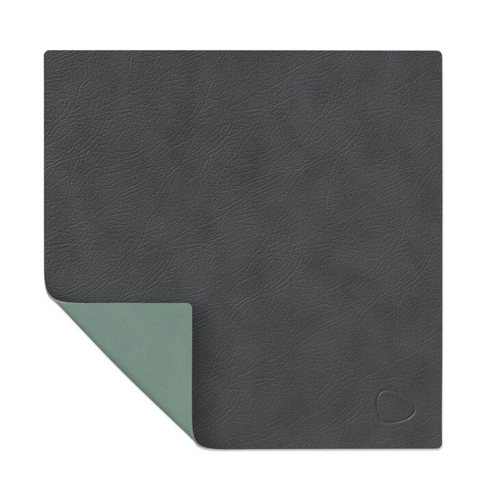 linddna-table-mats-tovaglietta-quadrata-reversibile-anthracite-pastel-green-1.jpg LINDDNA TABLE MATS Tovaglietta quadrata reversibile - anthracite / pastel green