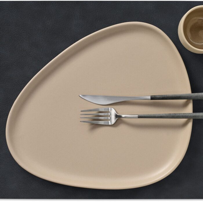 linddna-table-mats-tovaglietta-rettangolare-reversibile-black-metallic-2.jpg LINDDNA TABLE MATS Tovaglietta rettangolare reversibile - black / metallic
