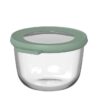 Mepal CIRQULA VETRO Ciotola tonda ermetica alta 3L - trasparente,nordic sage