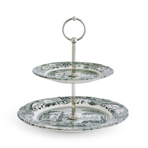 spode-heritage-green-italian-alzata-per-dolci-a-2-livelli-1.jpg Spode HERITAGE GREEN ITALIAN Alzata per dolci a 2 livelli