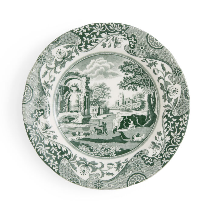 Spode HERITAGE GREEN ITALIAN Set 4 piatti frutta 20cm