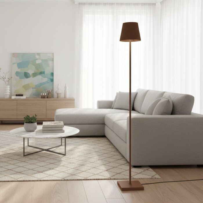 zafferano-luci-poldina-pro-l-lampada-da-terra-corten-2.jpeg Zafferano Luci POLDINA PRO L Lampada da terra - corten