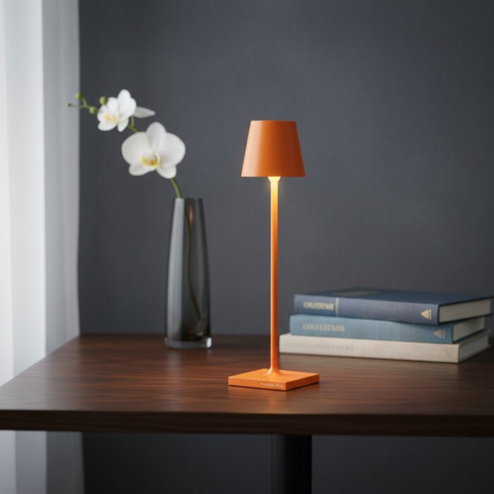 zafferano-luci-poldina-pro-micro-lampada-da-tavolo-arancione-opaco-2.jpg Zafferano Luci POLDINA PRO MICRO Lampada da tavolo - arancione opaco