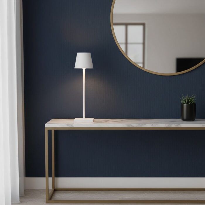 Zafferano Luci POLDINA PRO MICRO Lampada da tavolo - bianco opaco