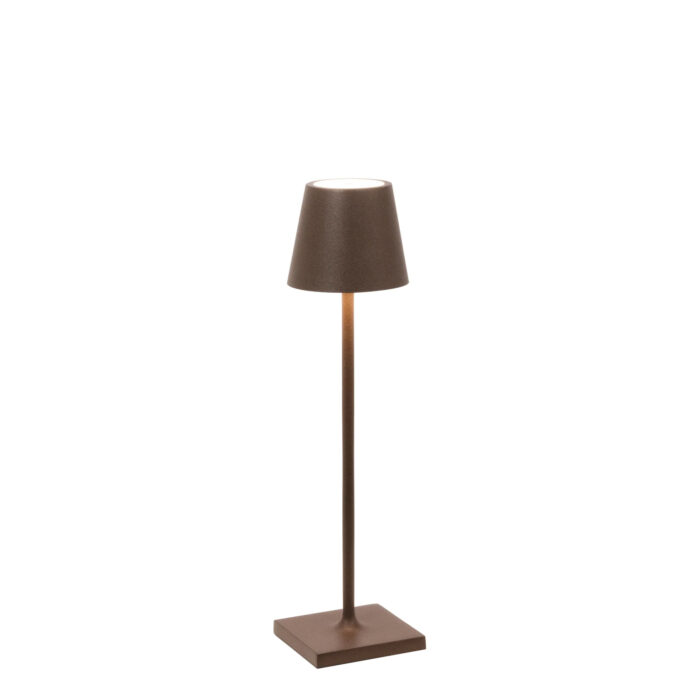 zafferano-luci-poldina-pro-micro-lampada-da-tavolo-corten-raggrinzante-1.jpg Zafferano Luci POLDINA PRO MICRO Lampada da tavolo - corten raggrinzante