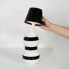 Zafferano Luci POLDINA STOPPER Lampada da tavolo - nero opaco