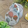 Egan GIRAMONDO Set 2 tazze caffè con piattino 80ml in scatola latta - celeste