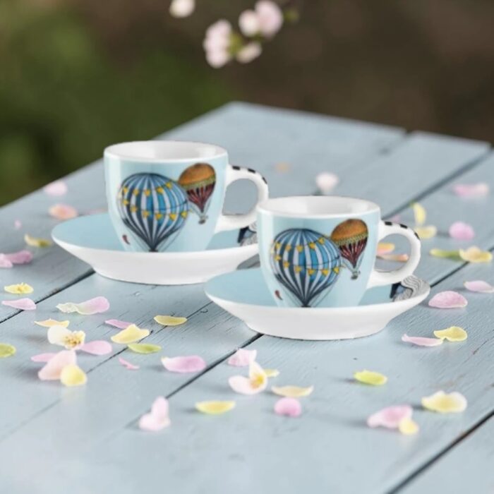 egan-giramondo-set-2-tazze-caffe-con-piattino-80ml-in-scatola-latta-verde-2.jpg Egan GIRAMONDO Set 2 tazze caffè con piattino 80ml in scatola latta - verde