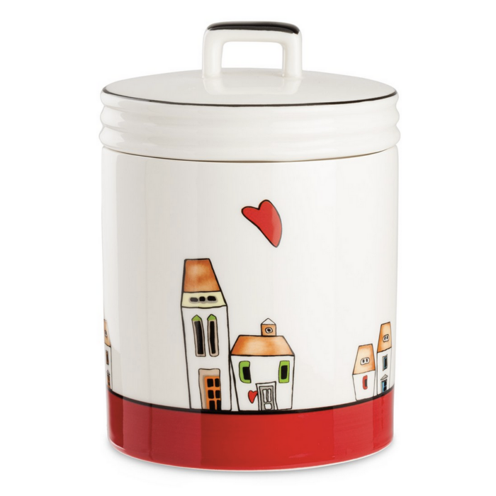 Egan LE CASETTE Biscottiera 14x19cm - rosso