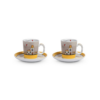 Egan LE CASETTE Set 2 tazze caffè con piattino 100ml - giallo