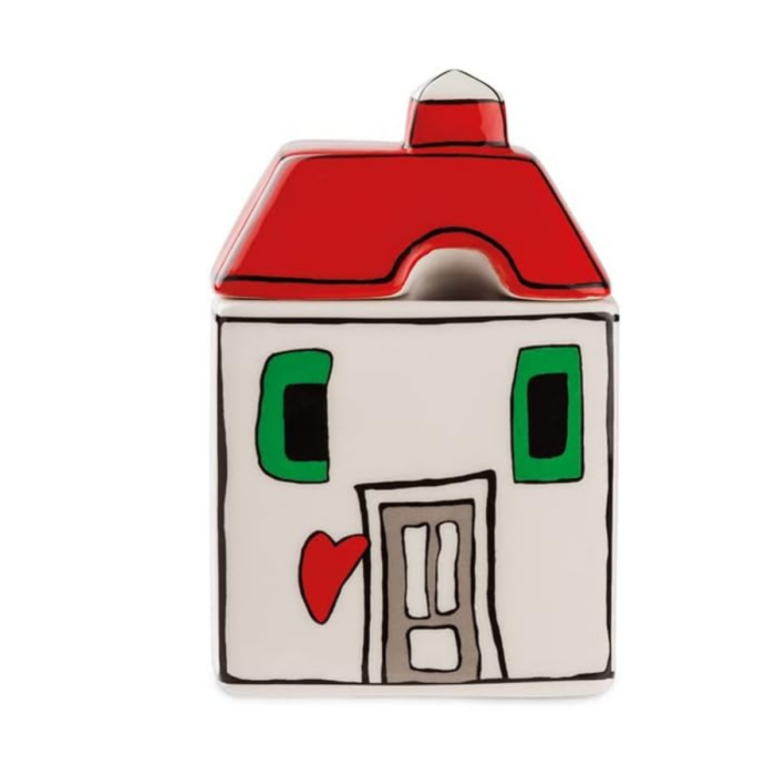 Egan LE CASETTE Set 2 tazze caffè +z uccheriera  - rosso