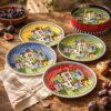 egan-paese-mio-set-4-piatti-dessert-assortiti-19cm-2.jpg Egan PAESE MIO Set 4 piatti dessert assortiti 19cm