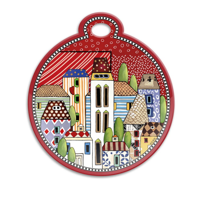 Egan PAESE MIO Sottopentola tondo 17x19cm - rosso