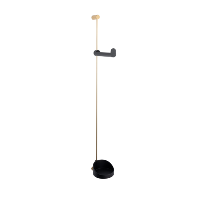 filo-kit-scopino-muro-tondo-3pz-ottone-nero-1.png FILO Kit scopino muro tondo 3pz - ottone/nero